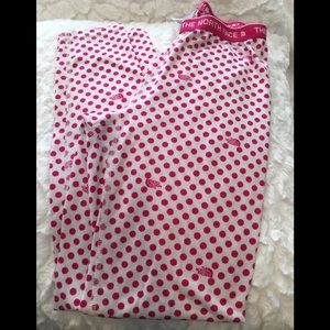 North Face Girls small 7-8 long johns or pj pants